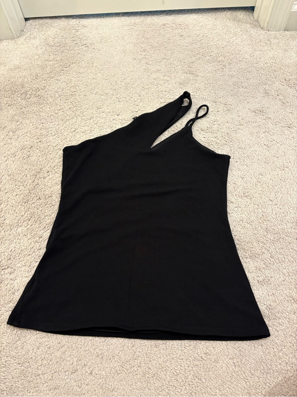 Express Small Black One-Shoulder Tank
